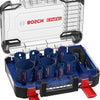 Bosch accessoires expert changement de puissance multi-matériaux plus ensemble de scies cloches | 20 ; 22 ; 25 ; 32 ; 35 ; 40 ; 44 ; 51 ; 60 ; 68 ; 76x60mm | 14 pièces - 2608901909