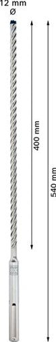 Bosch accessoires expert sds max-8x marteau perforateur 12 x 400 x 540 mm - 1 pièce(s) - 2608900202