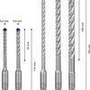 Bosch accessoires expert sds plus-7x marteau perforateur 5 6 6 8 10 mm 5 pièces - 2608900197