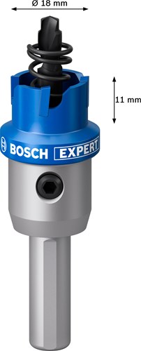 Bosch accessoires expert tôlerie | scie cloche | 18mm - 2608901401