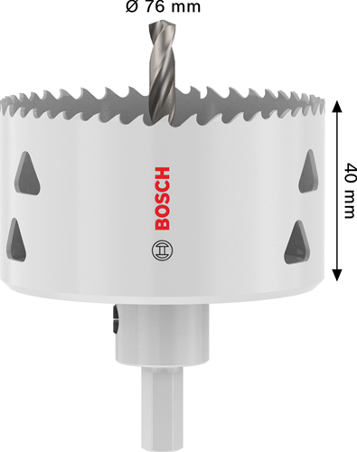 Bosch accessoires expert scie cloche à tôle avec arbre | 76x40mm - 2608594527