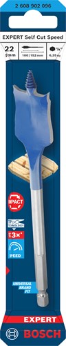 Bosch accessoires expert vitesse perceuse vitesse de coupe automatique | arbre hexagonal | 22 x 152 mm - 2608902096