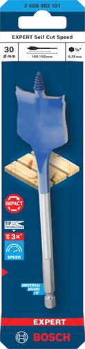 Bosch accessoires expert vitesse perceuse vitesse de coupe automatique | arbre hexagonal | 30 x 152 mm - 2608902101