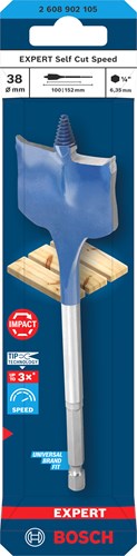 Bosch accessoires expert vitesse perceuse vitesse de coupe automatique | arbre hexagonal | 38 x 152 mm - 2608902105