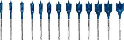 Bosch accessoires expert vitesse jeu de forets vitesse de coupe automatique | 13 pièces | 10, 12, 13, 14, 16, 18, 20, 22, 24, 25, 28, 30, 32mm - 2608902112