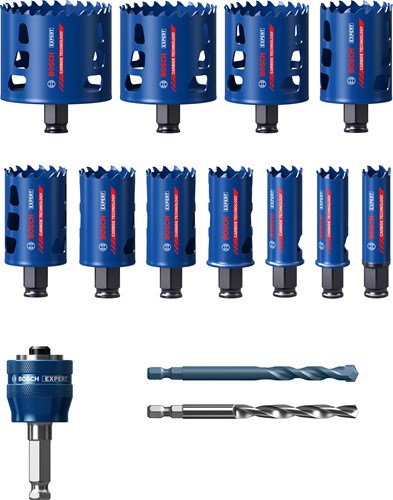 Bosch Gatzaw ToughMaterial-Set, Ø 20-76 mm, 14 pièces