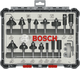 Bosch accessories milling set mixed | 1 4 | 15 pièces - 2607017473