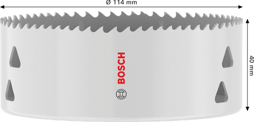 Accessoires Bosch scie cloche avec filetage pour matériaux multiples | 114 x 40 mm - 2608594606