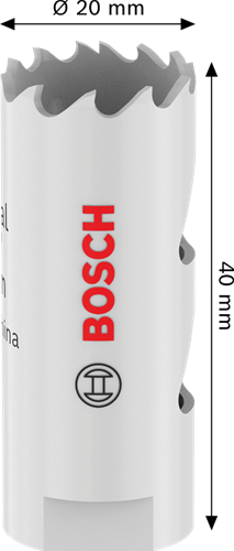 Accessoires Bosch scie cloche avec filetage pour matériaux multiples | 20x40mm - 2608594562
