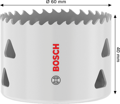 Accessoires Bosch scie cloche avec filetage pour matériaux multiples | 60x40mm - 2608594587