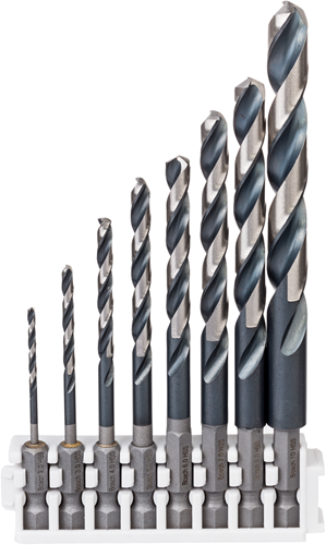 Bosch Prof Impact Control 8 pièces HSS Borenset