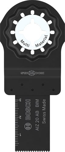 Accessoires Bosch lame de scie multi-matériaux aiz 20 ab | Starlock | 20x30mm | 5 pièces - 2608669252