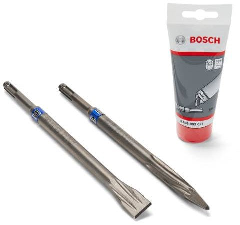 Accessoires Bosch burin plat sds-plus et burin pointu + graisse lubrifiante - 061599765k