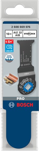 Accessoires Bosch pro aiz 32 aib lame de scie plongeante | 32x50mm | 10 pièces - 2608669076