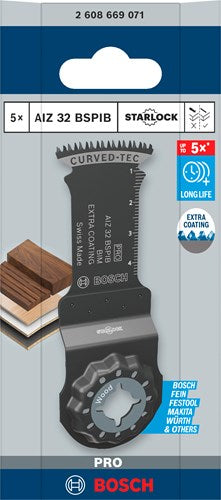 Accessoires Bosch lame de scie plongeante pro aiz 32 bspib | 32x50mm | 5 pièces - 2608669071