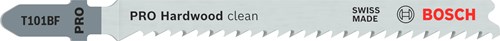 Bosch accessoires pro hardwood clean lame de scie sauteuse t101bf | 100 mm | 2 pièces - 2608655092