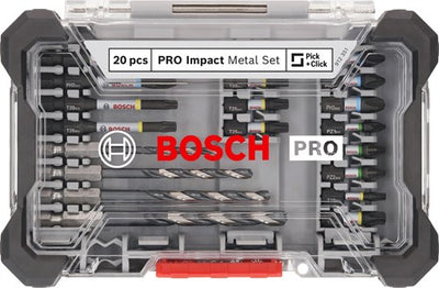 Imp bosch accessoires pro act ensemble métallique | 20 pièces. - 2608521h84