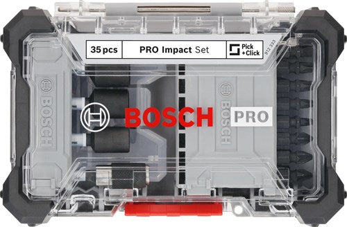 Imp bosch accessoires pro act jeu d'embouts de tournevis | 35 pièces - 2608521u77