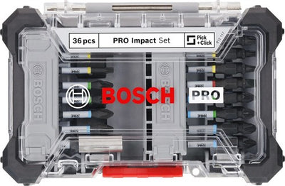 Imp bosch accessoires pro act jeu d'embouts de tournevis | 36 pièces - 2608521u73