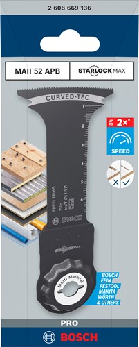 Bosch maii 52 apb - lame de scie multifonction - starlock max - construction bimétallique