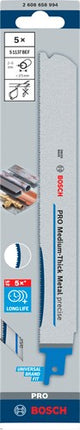 Bosch accessoires pro lame de scie précise s1137bef pour métal d'épaisseur moyenne | 1 |1x25x225mm | 5 pièces - 2608658994