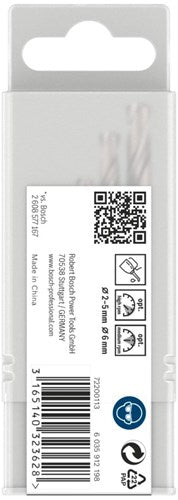 Bosch accessoires pro métal hss-g jeu de forets hélicoïdaux | 5 pièces - 2607019114