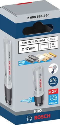 Bosch accessoires pro multi matériaux pc plus scie cloche | 17mm-2608594366