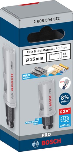 Bosch accessoires pro multi matériaux pc plus scie cloche | 25mm-2608594372