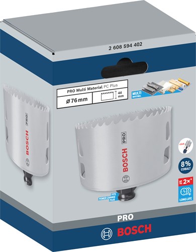 Bosch accessoires pro multi matériaux pc plus scie cloche | 76mm-2608594402