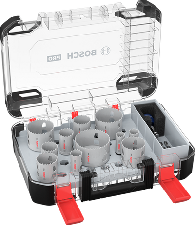 Bosch accessoires pro multi-matériaux pc plus jeu de scies-cloches | 14 pièces - 2608594425