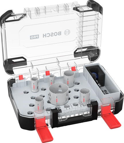 Bosch accessoires pro multi-matériaux pc plus jeu de scies-cloches | 9 pièces - 2608594424