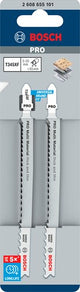 Accessoires Bosch pro lame de scie sauteuse multi-matériaux épaisse et fine t345xf. 132 mm | 2 pièces - 2608655101