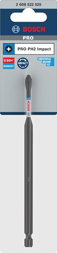 Accessoires Bosch embout de tournevis à percussion pro phillips | ph2 | 150mm-2608522525