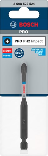 Accessoires Bosch embout de tournevis à percussion pro phillips | ph2 | 90mm-2608522524