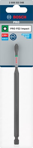 Accessoires Bosch embout de tournevis à percussion pro pozidriv | pz2 | 150mm-2608522548