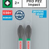 Accessoires Bosch embout de tournevis à percussion pro pozidriv | pz2 | 55 mm | 2 pièces - 2608522544