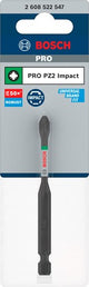 Accessoires Bosch embout de tournevis à percussion pro pozidriv | pz2 | 90mm-2608522547
