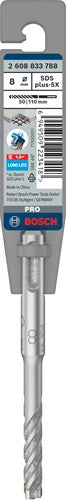 Bosch accessoires pro sds plus-5x marteau perforateur | 8x50x110mm-2608833788