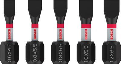 Imp bosch accessoires pro sl act bits | sl4.5 | sl5.5 (x2) | sl5.5 | sl6.5 | 25mm | 5 pièces - 2608521u60