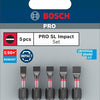 Imp bosch accessoires pro sl act bits | sl4.5 | sl5.5 (x2) | sl5.5 | sl6.5 | 25mm | 5 pièces - 2608521u60