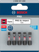 Imp bosch accessoires pro sl act bits | sl4.5 | sl5.5 (x2) | sl5.5 | sl6.5 | 25mm | 5 pièces - 2608521u60