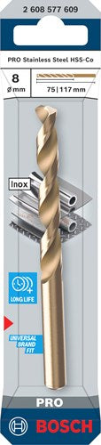 Bosch accessoires pro foret à métaux en acier inoxydable hss-co | mar 338 | 8x75x117mm-2608577609