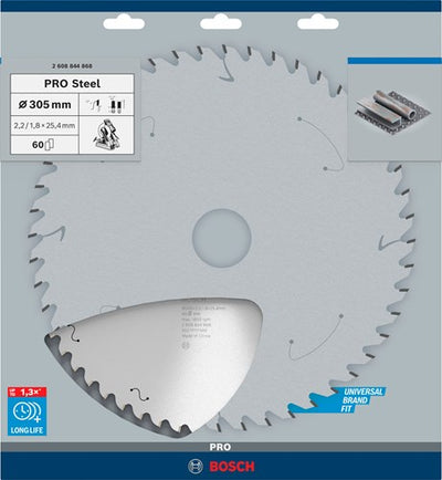 Accessoires Bosch lame de scie circulaire pro acier pour machines filaires | 305x2 |2x25 |4mm | t60-2608844868