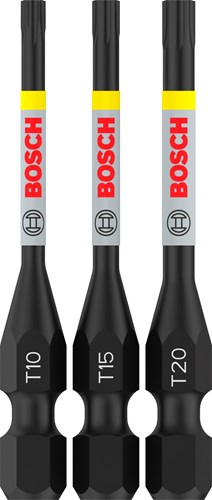 Imp bosch accessoires pro t act bits | t10 | t15 | t20 | 55 mm | 3 pièces - 2608521u54