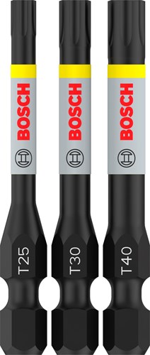 Imp bosch accessoires pro t act bits | t25 | t30 | t40 | 55 mm | 3 pièces - 2608521h55