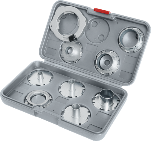 Guide de modèles professionnels d'accessoires Bosch, ensemble métrique pour routeur | 9 pièces - 2608190064