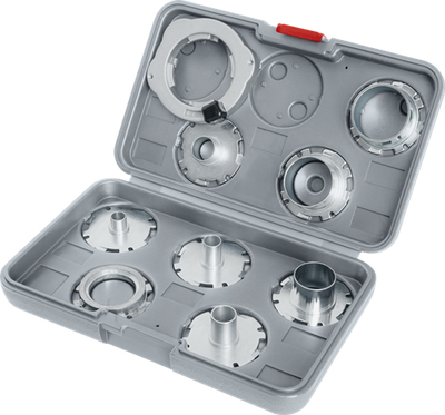 Guide de modèles professionnels d'accessoires Bosch, ensemble métrique pour routeur | 9 pièces - 2608190064