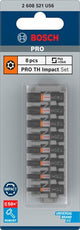 Imp bosch accessoires pro th act bits | t10h | t15h | t20h | t25h (x2) | t27h | t30h | t40h | 25mm | 8 pièces - 2608521u56