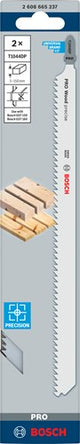 Bosch accessoires pro bois précis t1044dp lame de scie sauteuse | 250 mm | 2 pièces - 2608665237