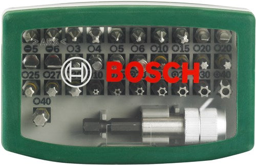 Bosch accessoires promoline jeu d'embouts de tournevis 32 pièces avec code couleur - 2607017560